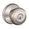 Schlage Georgian Satin Nickel Entry Door Knob 1-3/4 in. F51VGEO619 - alternate 1